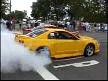 2 Roush Mustangs Burnout [DRAG]
