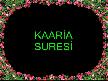 ..:::KAARİA SURESİ:::..